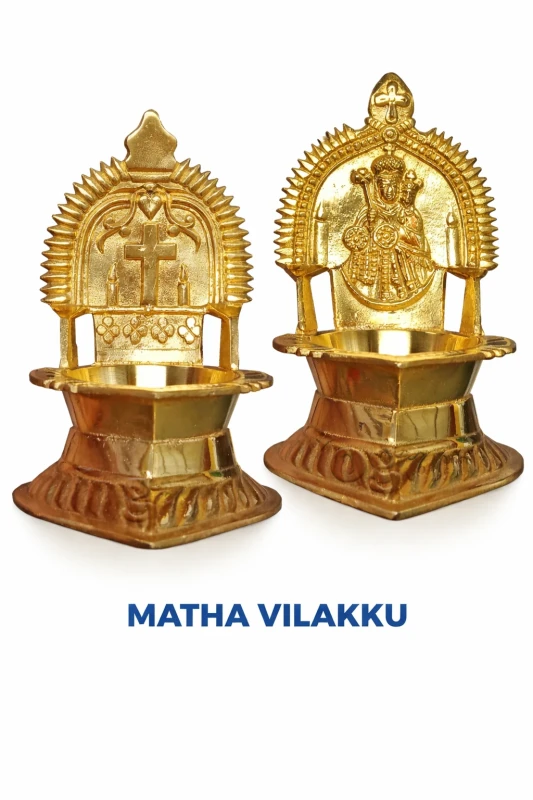 MATHA &SILUVAI  GOLD VILAKKU